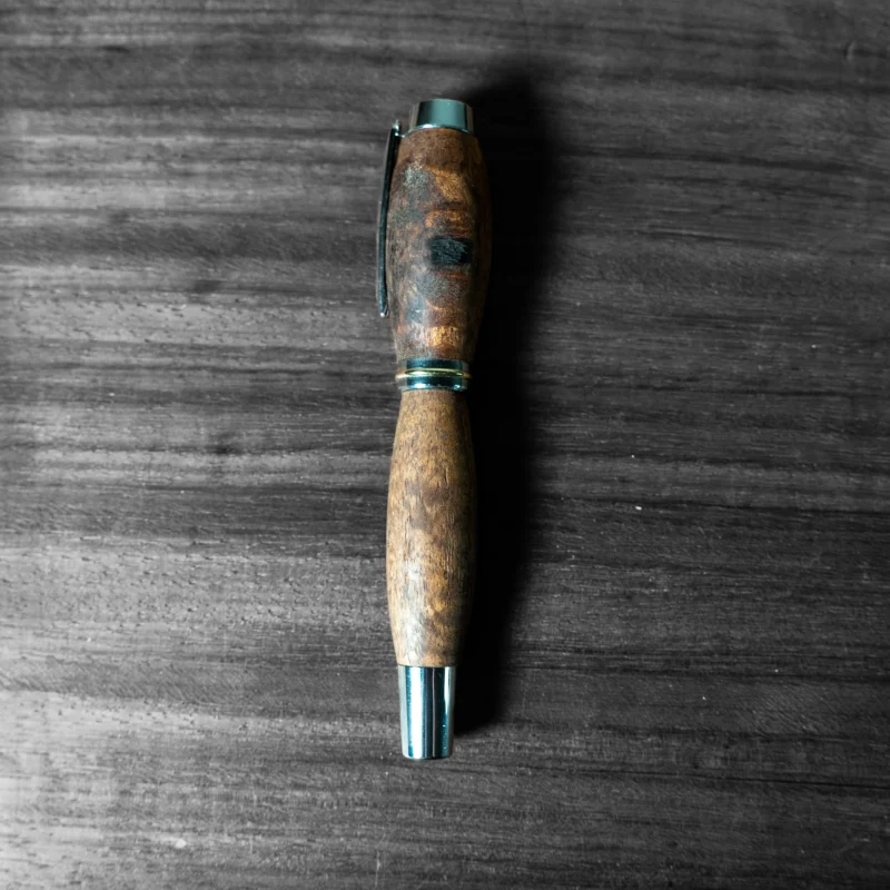 Luxury Walnut burl Wooden Ballpoint Pen | Slovakia | Handcrafted