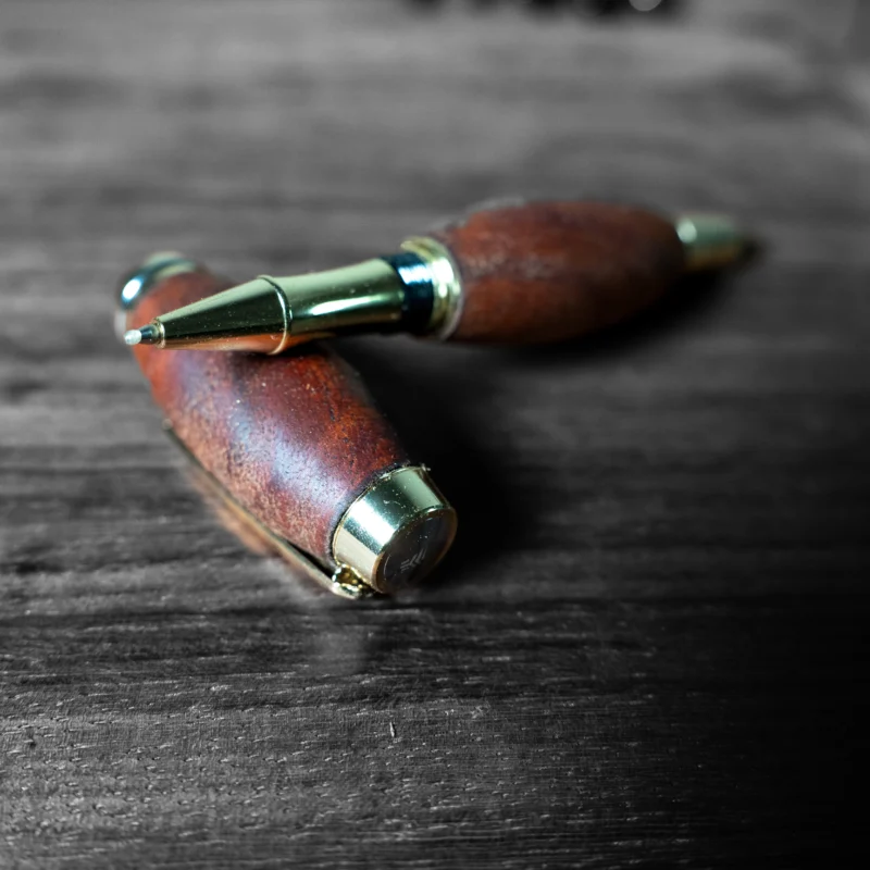 Luxury Mahogany Wooden Ballpoint Pen | Brazil | Handcrafted