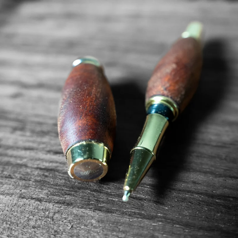 Luxury Mahogany Wooden Ballpoint Pen | Brazil | Handcrafted