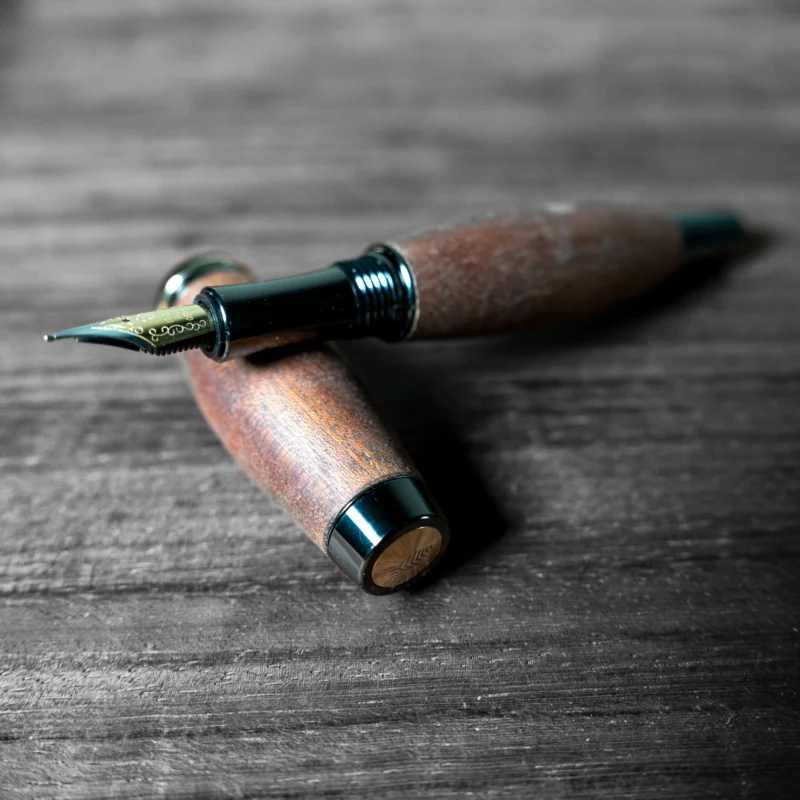 Luxury Mahogany Wooden Fountain Pen | Cuba | Handcrafted