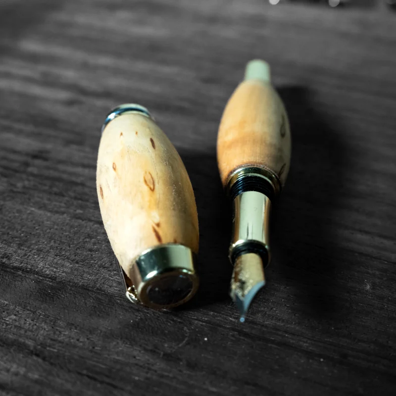 Luxury Royal Birch Wooden Fountain Pen | Finland | Handcrafted