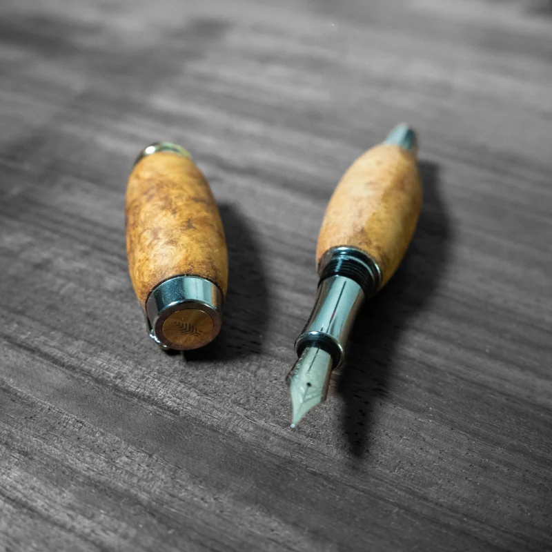Luxury Acacia Wooden Fountain Pen | Negev Desert | Handcrafted