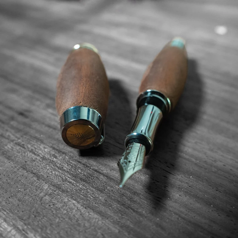 Luxury Mahogany Wooden Fountain Pen | Brazil | Handcrafted