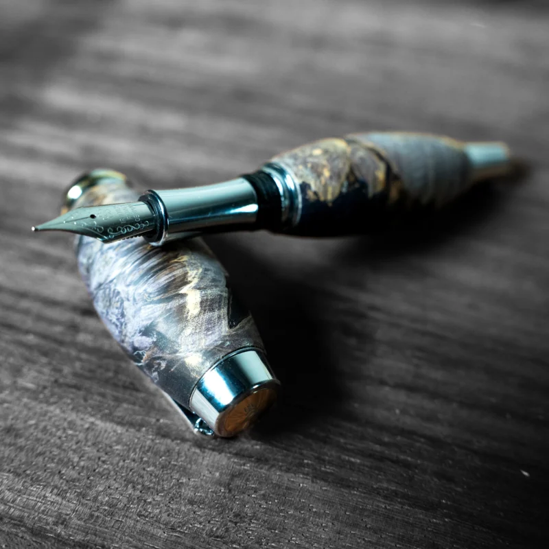 Luxury Stabilised Maple Burl Wooden Fountain Pen | Slovakia | Handcrafted