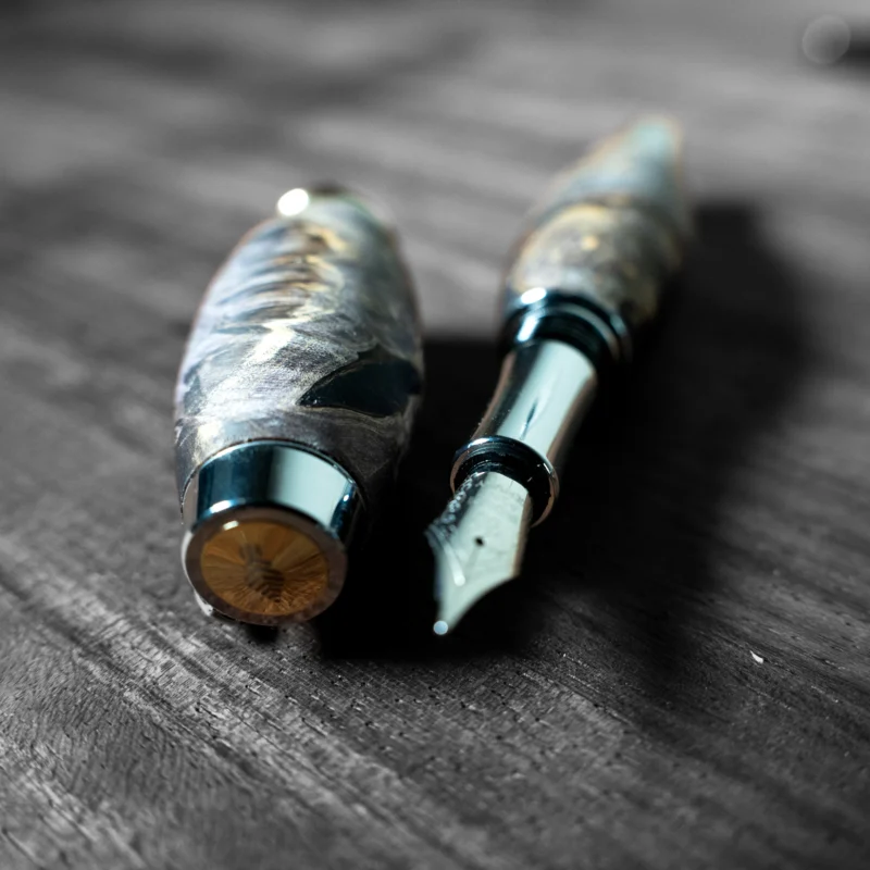 Luxury Stabilised Maple Burl Wooden Fountain Pen | Slovakia | Handcrafted
