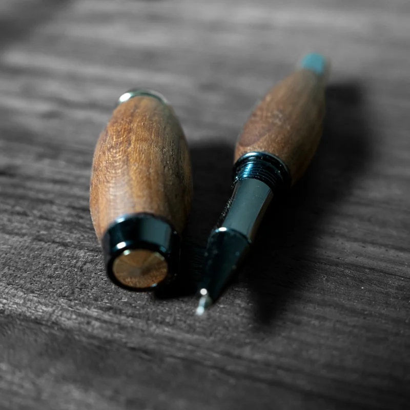 Luxury Mahogany Khaya Wooden Ballpoint Pen | Venezuela | Handcrafted