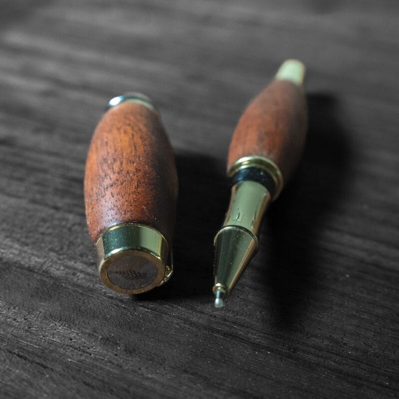 Luxury Mahogany Wooden Ballpoint Pen | Brazil | Handcrafted